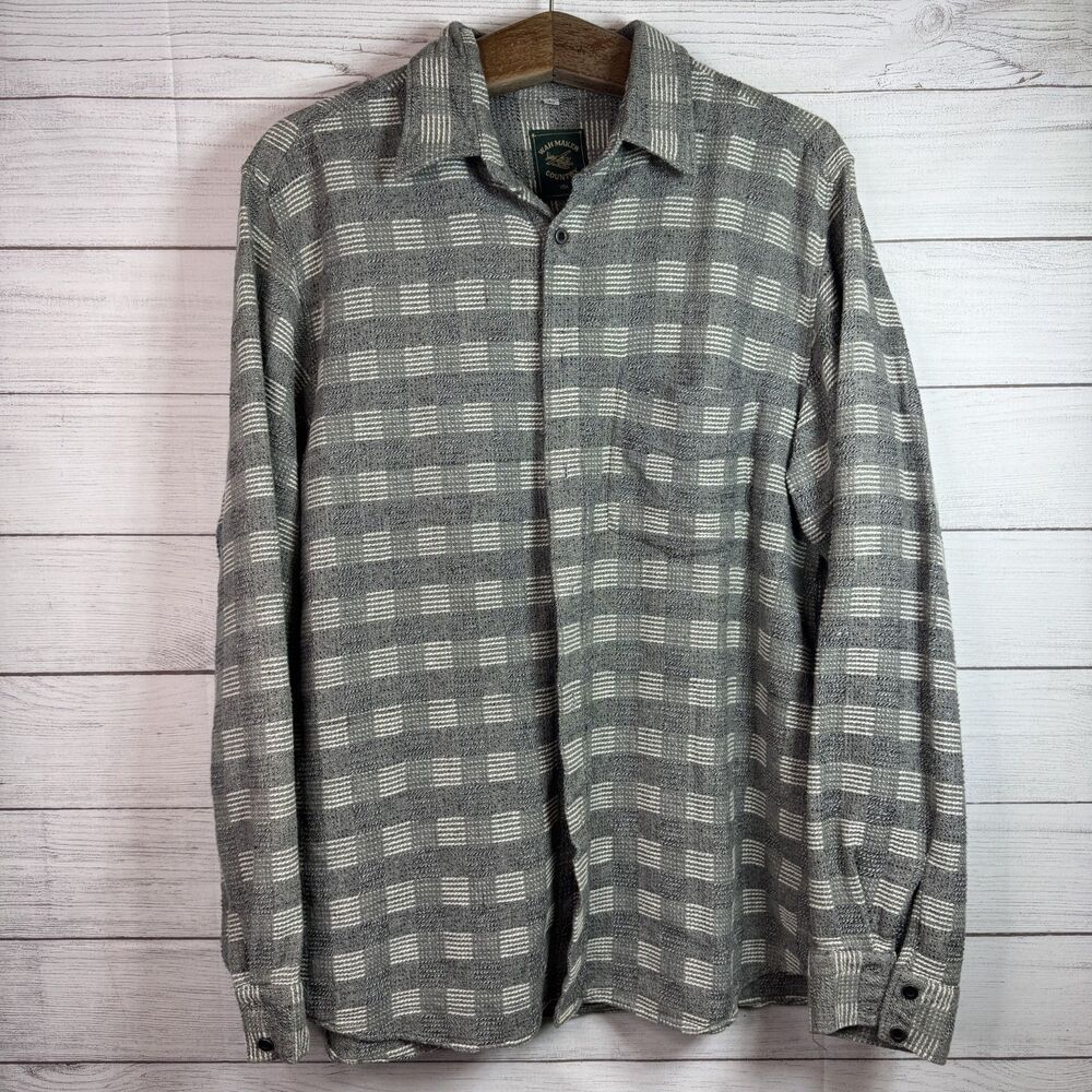 Vintage Wah Maker Country USA Cotton Shirt Mens XL Western Cowboy Made in USA